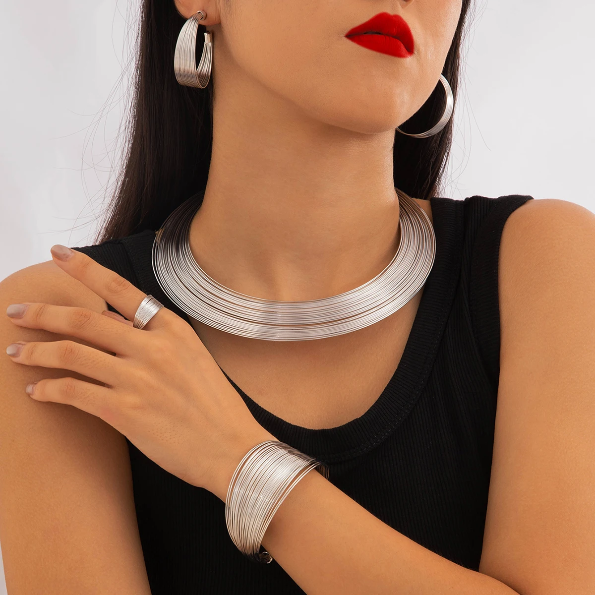 Docona модный комплект браслетов золотого и серебряного цвета для женщин