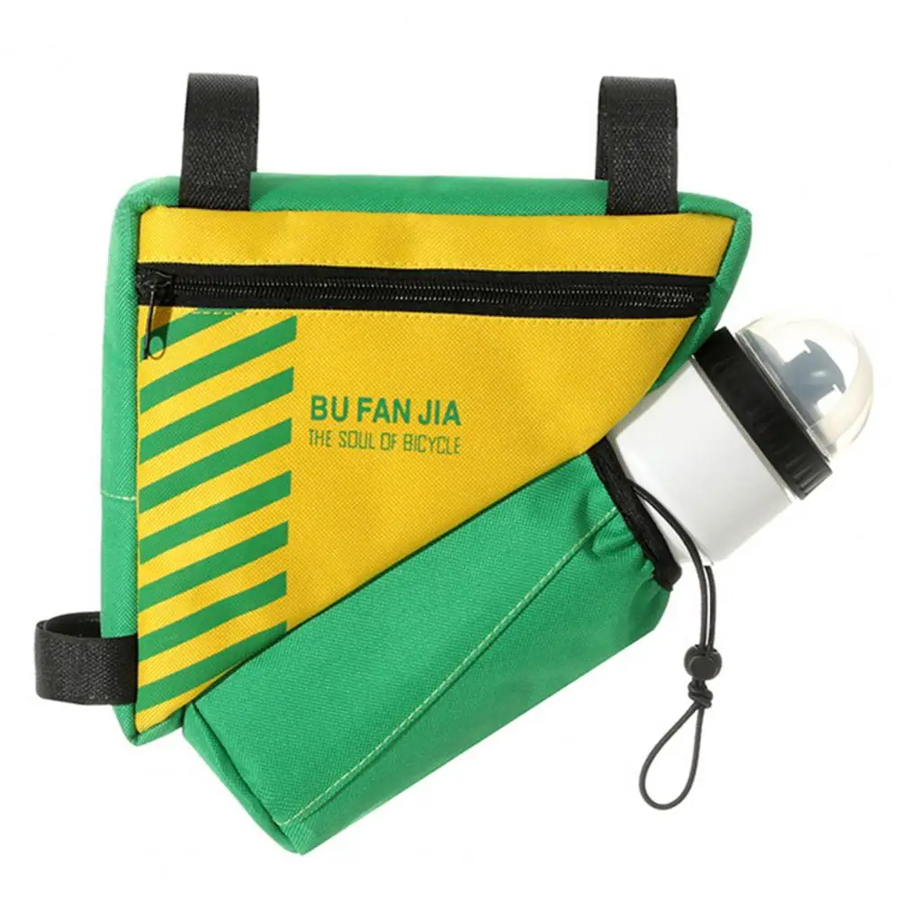 

Convenient Cycling Bag High Capacity Triangle Travel Cycling Bicycle Tube Bag Fastener Tape Top Tube Bag for MTB