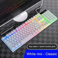 office home business office gaming keyboard wired backlit led backlit usb keyboard man kid gift birthday