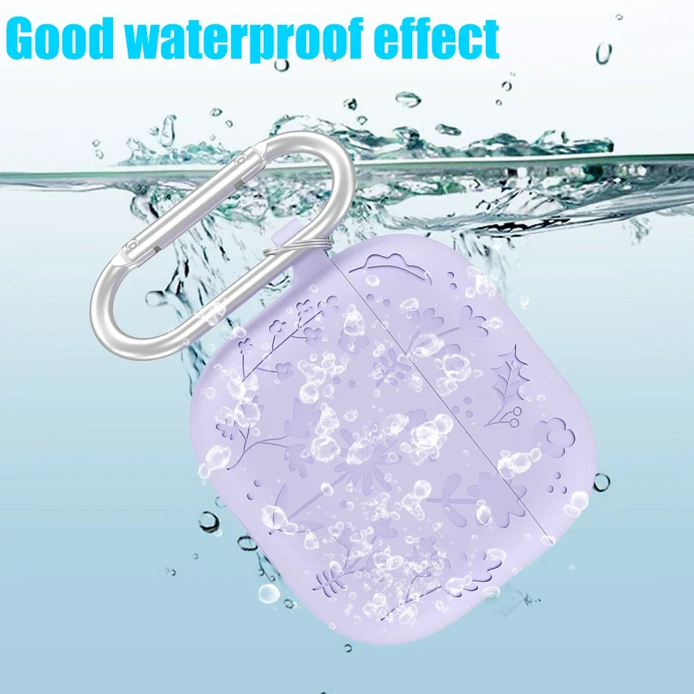 Мягкие силиконовые наушники 3D с цветами для Airpods 4