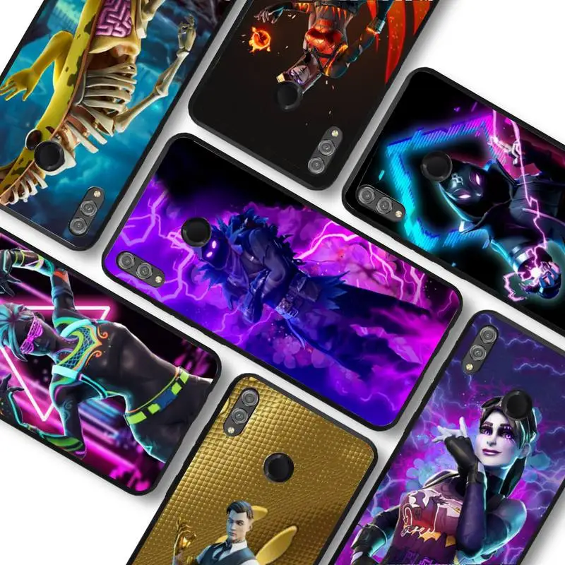 

Cartoon B-Battle R-Royales F-Fortnites Phone Case For Huawei Honor 10 lite 9 20 7A pro 9X pro 30 pro 50 pro 60 pro 70 pro plus
