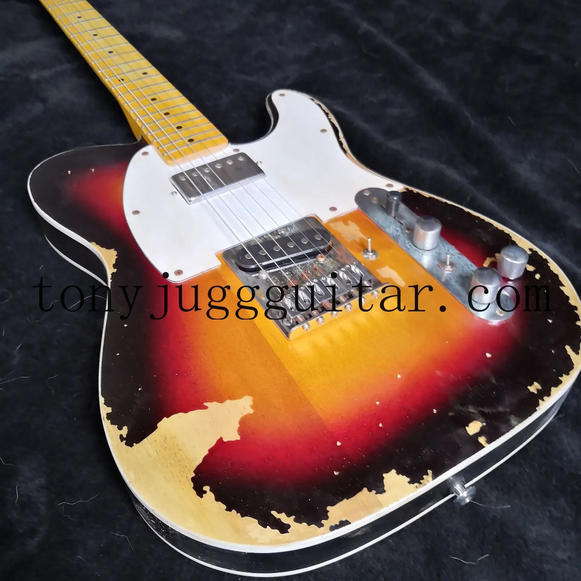 

Master Built Andy Summers Tribute Heavy Relic Vintage Sunburst TL Electric Guitar Active Wires,Humbucker Neck Pickup
