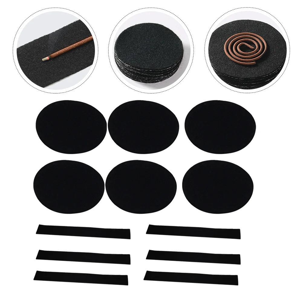 

Mat Incense Burner Fireproof Cotton Coil Mosquito Pad Holder Ashtray Ash Catcher Insulating Cigarette High Mats Timer Resistant