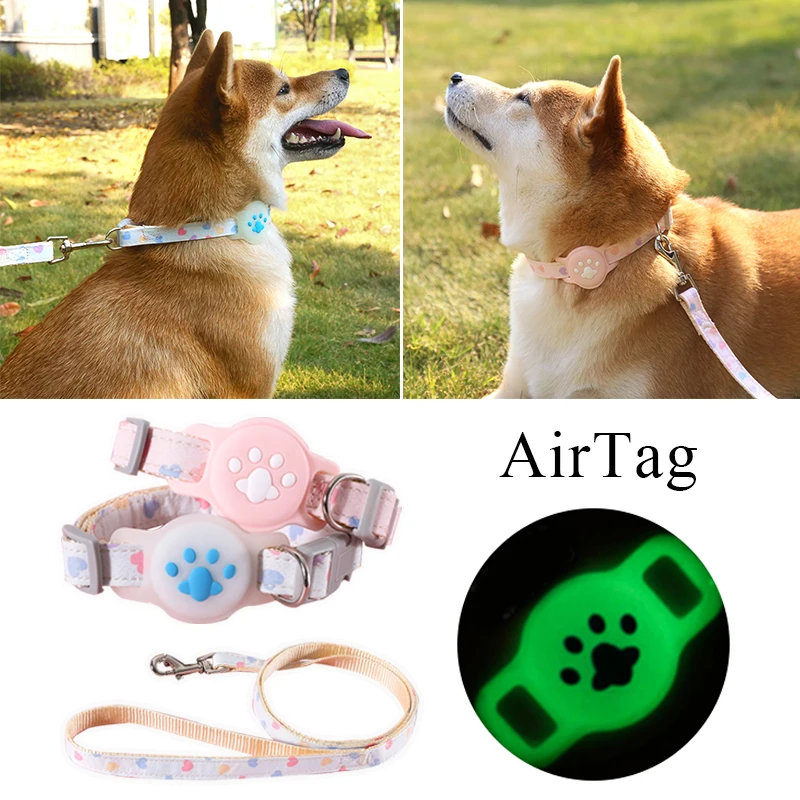

Cute Cartoon Noctilucent Adjustable Collar For Location Tracker Dog Cat Anti-lost Protection Case For Collar Dog Supply