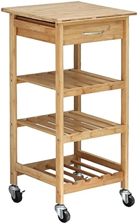 

Oceanstar Design Group Bamboo Kitchen Trolley, Natural