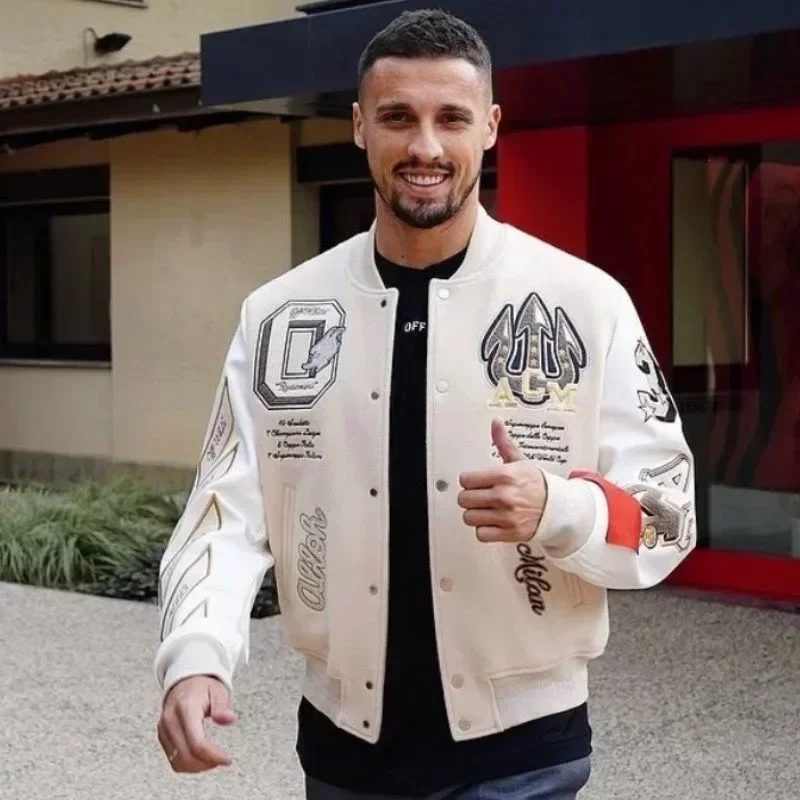 2024 американская ретро куртка Y2K уличный хип-хоп стиль бейсбольная форма с