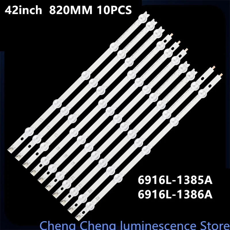 

10 шт./партия, Светодиодная лента для подсветки телевизора
