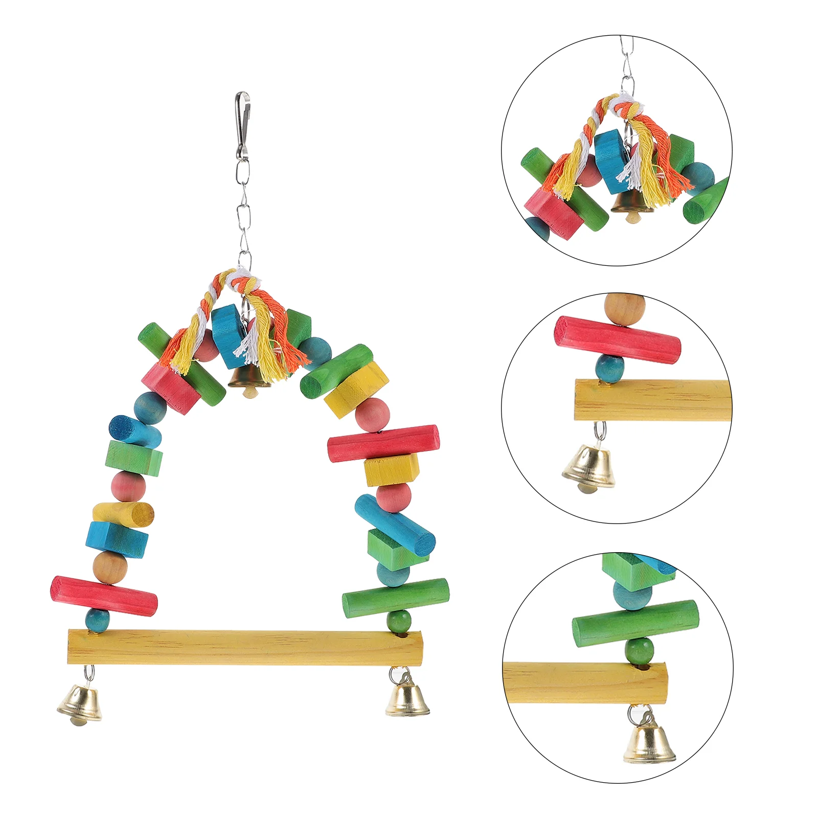 

Parrot Swing Stand Parakeet Perch Toy Cage Bird Accessories Stands Toys Parakeets Birds