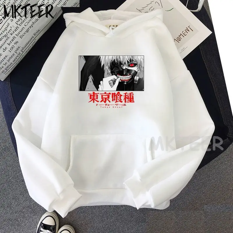 

Tokyo Ghoul Hoodie Men's Punk Pullover Sweatshirt Retro Plus Size Hoodie Autumn and Winter Long-sleeved Warm Clothes Pullover