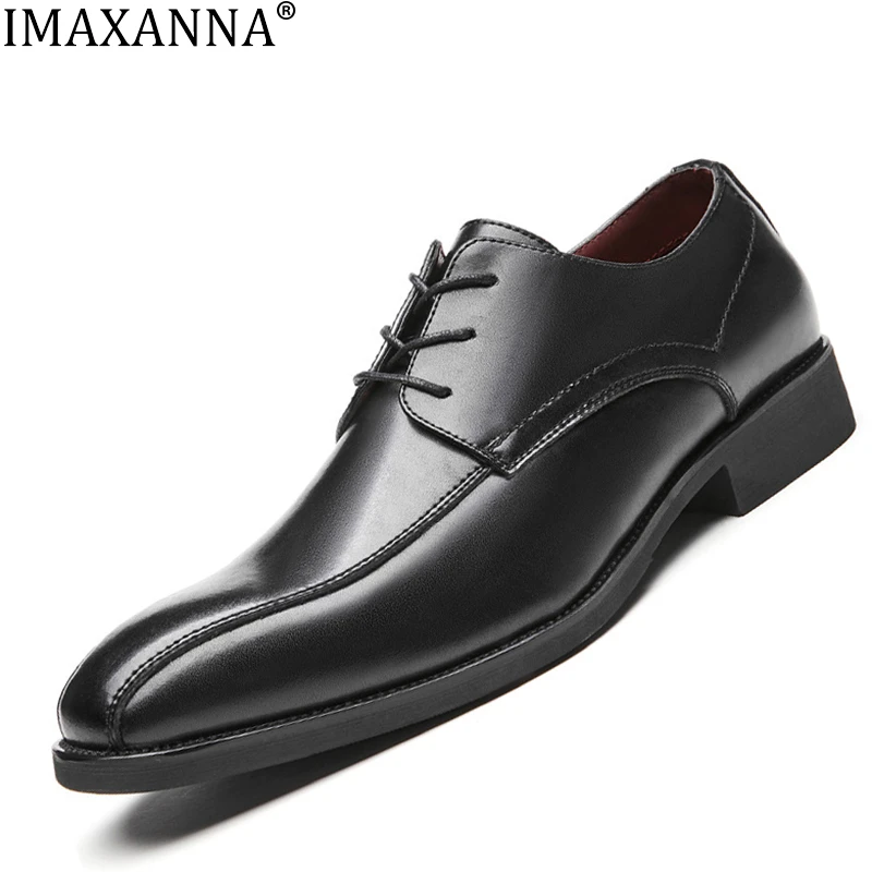 

IMAXANNA New Men's Casual Shoes Classic Low-top Comfortable Breathable Work Shoes Men's High Luxury Business Formal Shoe