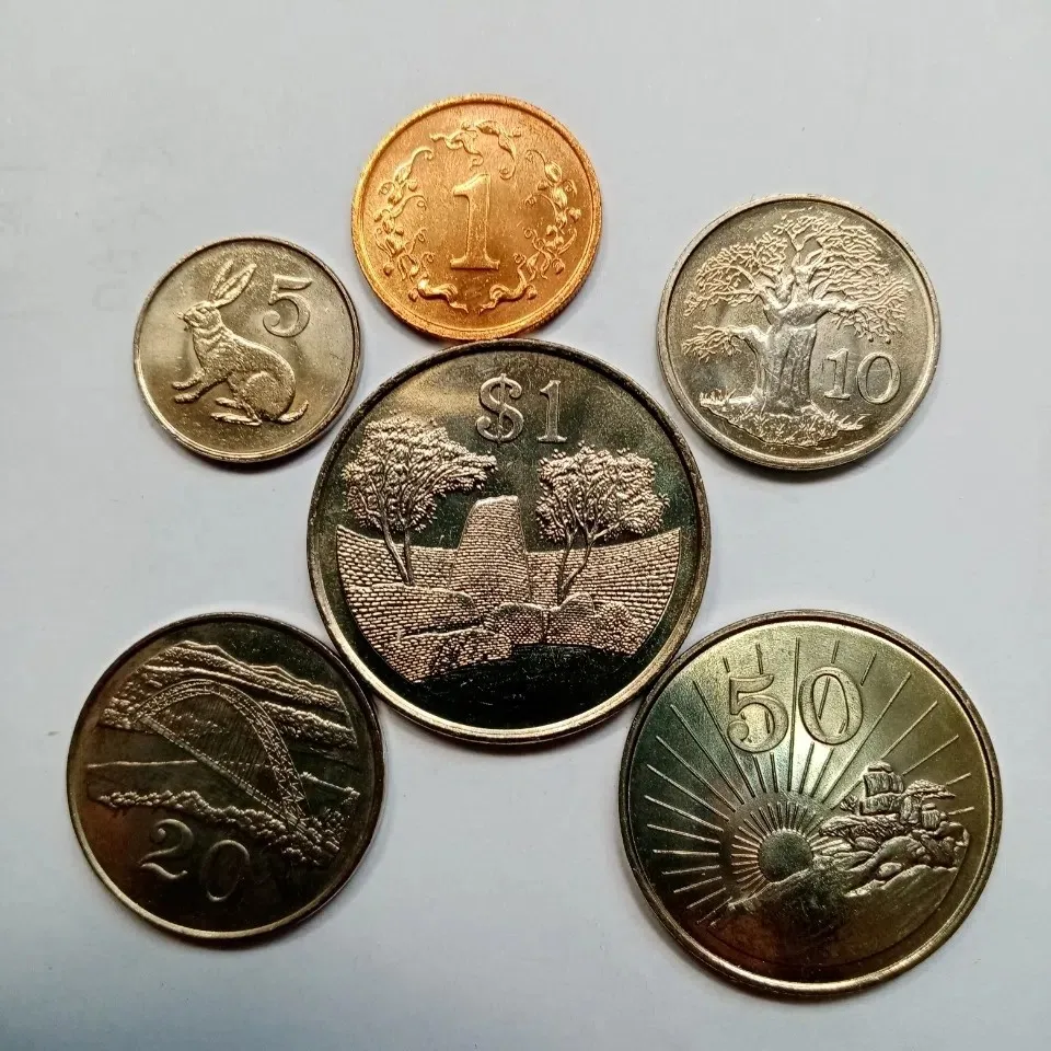 

Зимбабве полный комплект из 6 монет 1980s Новый UNC 100% оригинал