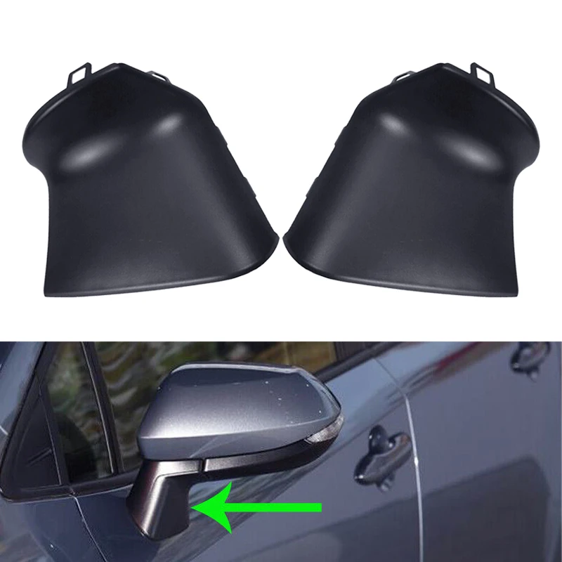 

Автомобильное черное пластиковое зеркало заднего вида, 1 пара, нижняя опорная крышка, отделка, подходит для Toyota Corolla 2019, 2020, 2021, 2022