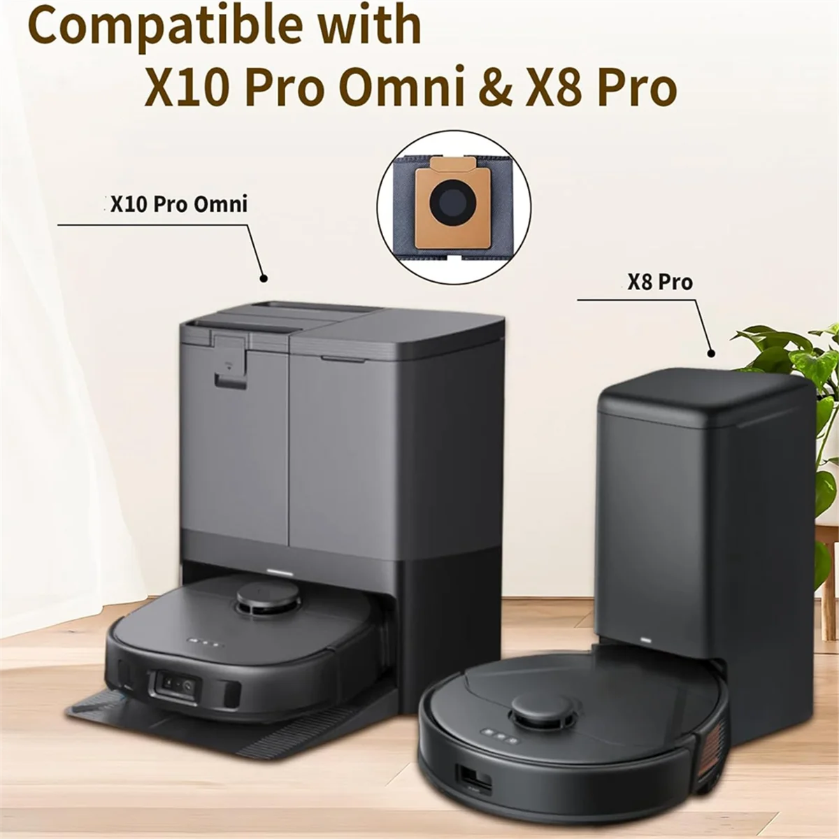 20 упаковок мешков для пыли Eufy X10 Pro Omni и X8 мешки пылесоса 2 5 л сменные