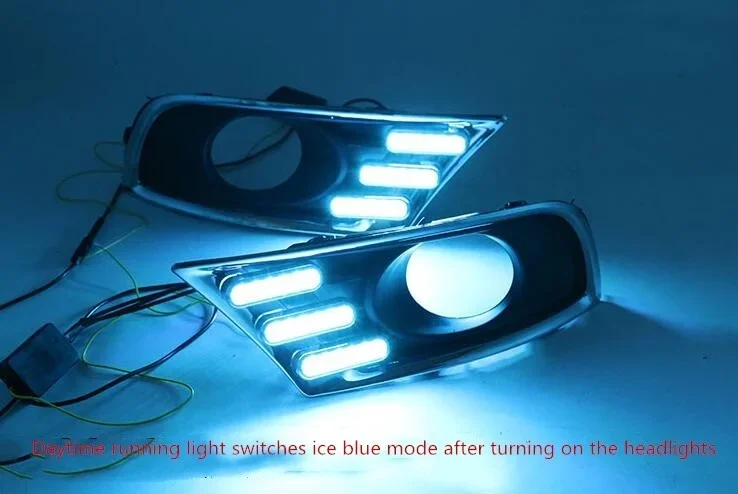 eOsuns светодиодные дневные ходовые огни drl для Toyota Camry 2009-2011 с динамическим
