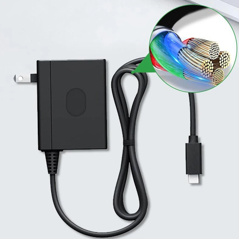 

Лучшие предложения, зарядное устройство с адаптером переменного тока для Nintendo Switch, 15 в, а, разъем зарядного устройства Type-C для док-станции ...