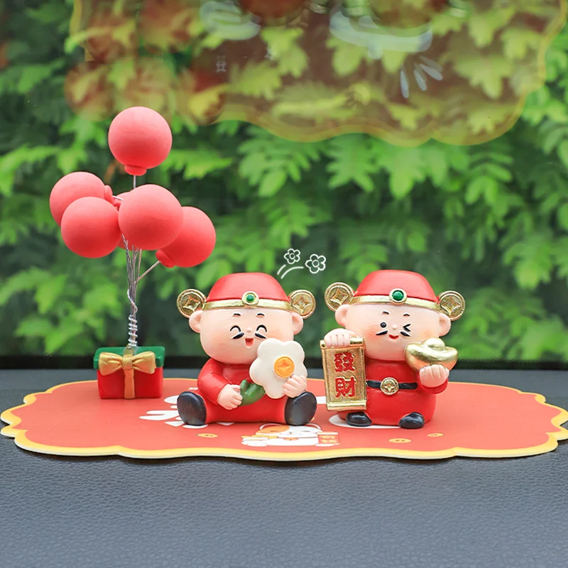 Roogo Бог Фортуны статуэтка из смолы