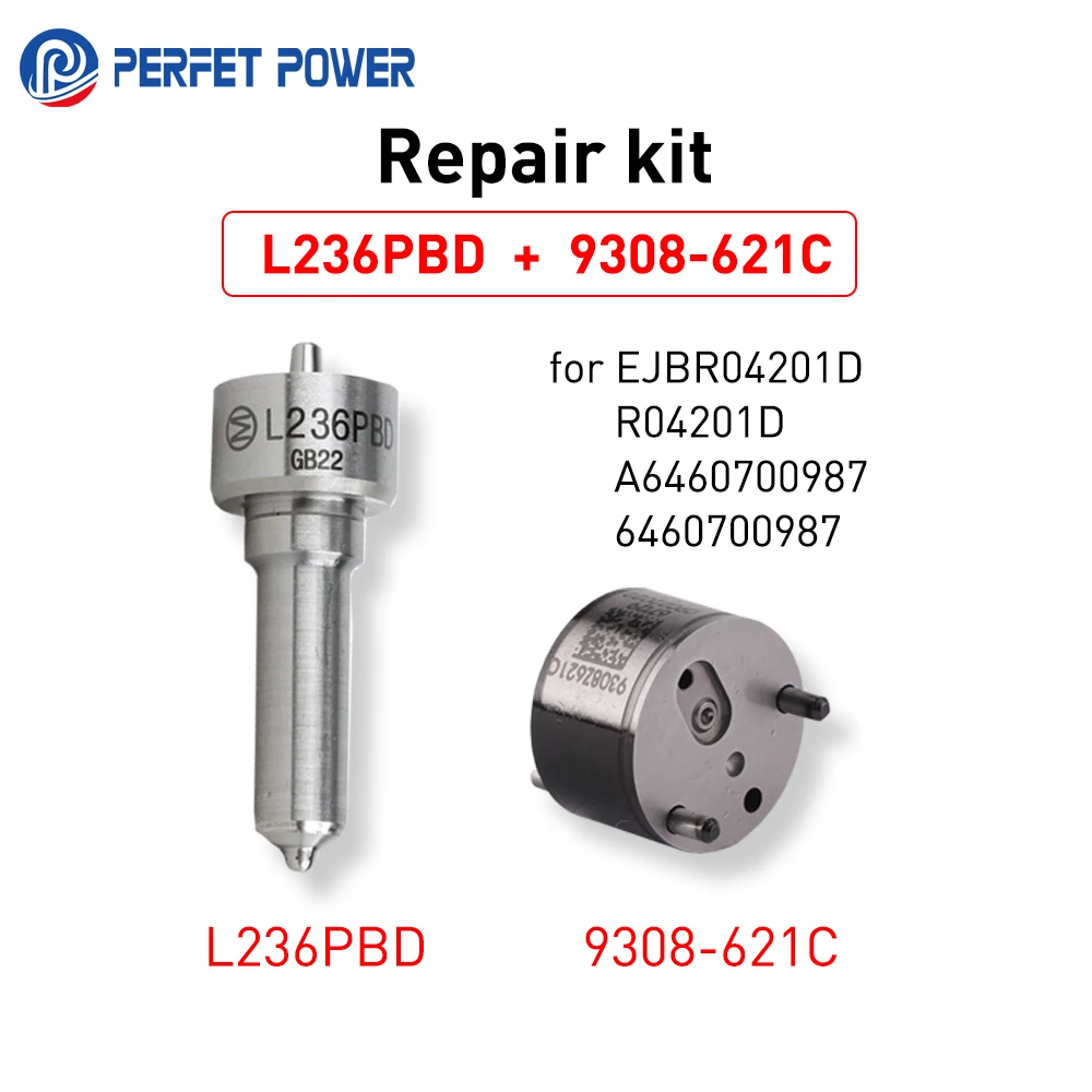 

China Made New L236PBD Nozzle 9308-621C Control Valve Repair Kit for EJBR04201D, R04201D Fuel Injector A6460700987