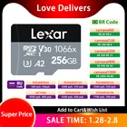 Карта памяти Micro SD Lexar, 1066x64 ГБ, 128 ГБ, 256 ГБ, V30, A2, класс 10, SDXC, макс. 160, МБс., для камеры
