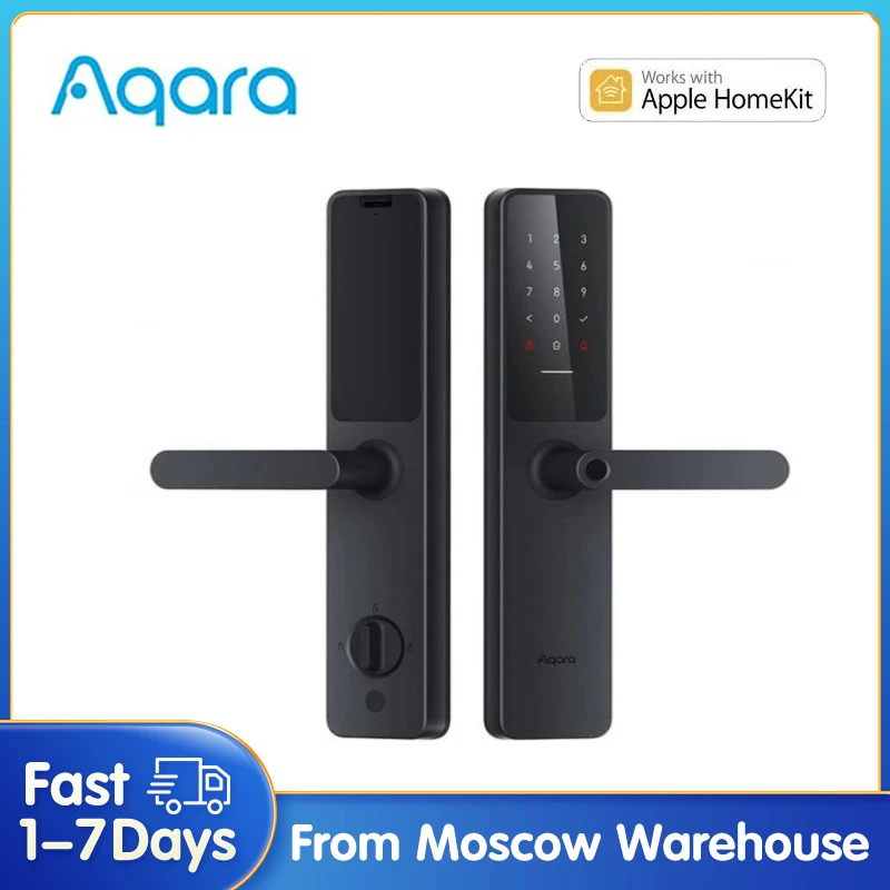 

Aqara A100 Pro Smart Door Lock Zigbee Bluetooth 5.0 Apple Homekey Unlock Fingerprint Unlock Work with Homekit Aqara Home