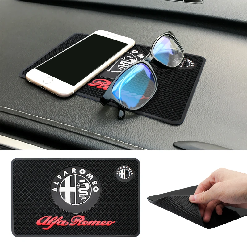 

1PCS Fashion Creative Anti-Slip Mat Car Dashboard Silicone Pads For Alfa Romeo Giulietta 159 156 147 MiTo Giulia Car Accessories