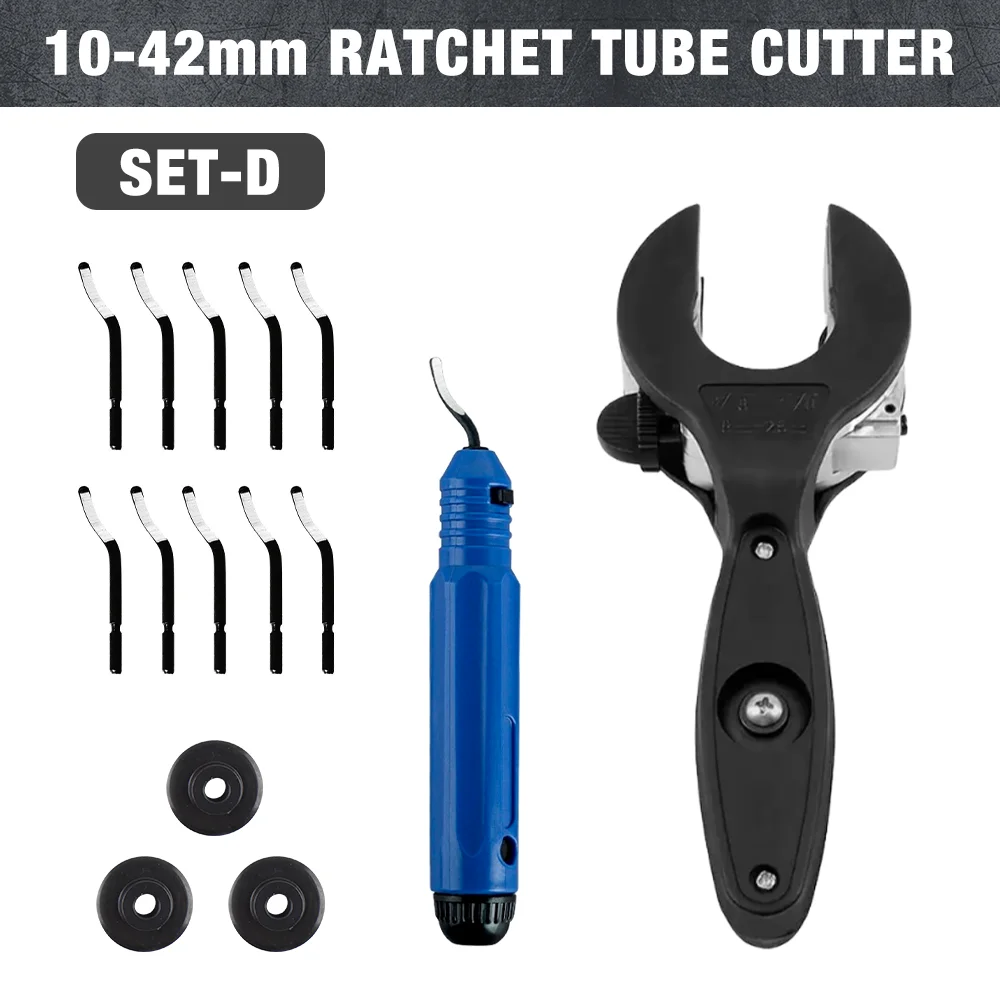 

Труборез Ratchet tube cutting machine черный 10-42 мм