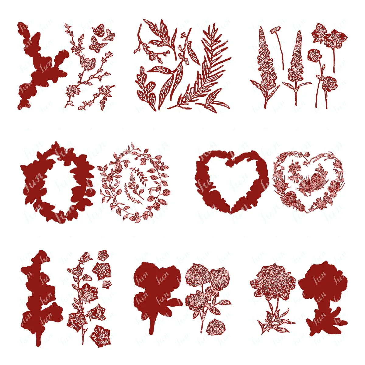 

Flower Leaves Die Cuts Cutting Dies for Diy Scrapbooking Craft Supplies Stencils Album Greeting Card Decoration Embossed Folder