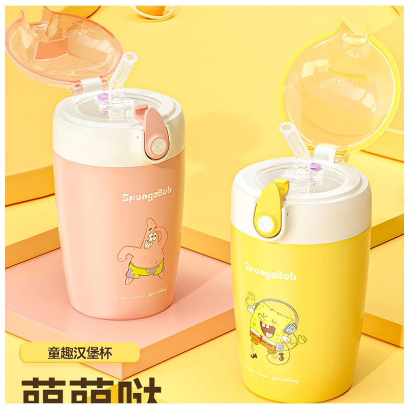 

Новые анимационные Квадратные Штаны Губка Боб мультфильм кавайная Изолированная чашка для воды детские игрушки подарок на день рождения