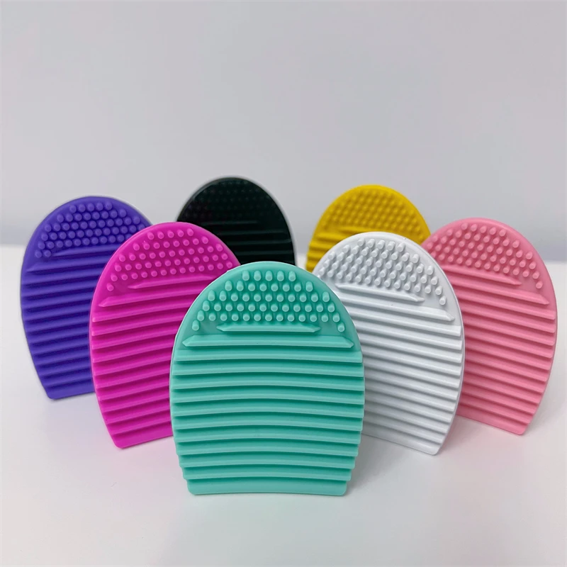 

Silicone Makeup Brushes Cleaning Pad Mat Brush Washing Tools Cosmetic Eyebrow Brush Cleaner Tool Scrubber Board Makeup Cleaning