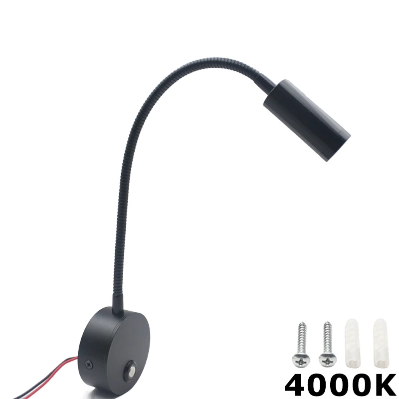 

Караван 12 В 24 В Светодиодная лампа для чтения с USB-портом для зарядки Сенсорный переключатель Настенный светильник с поворотным шлангом на 360 градусов для автодома на колесах