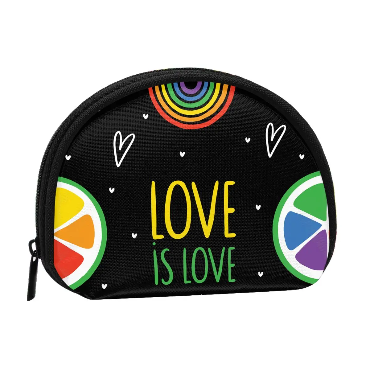 

LGBT Pride 3D Printing Coin Purse Ladies Shopping Portable Silver Coin Bag Travel Mini Credit Card ID Card Bag Gift