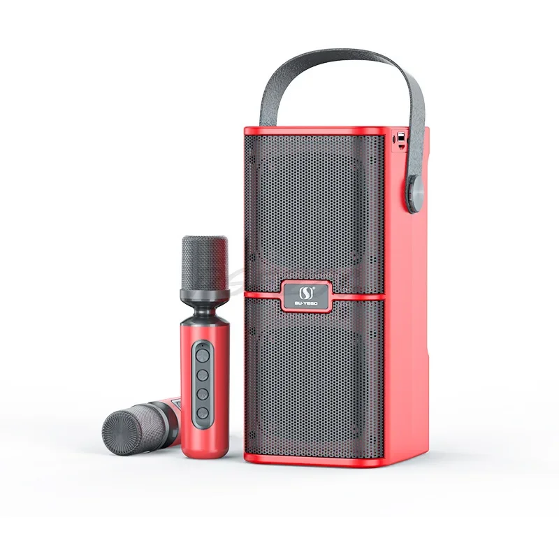 Внешний беспроводной Bluetooth-динамик YS-218 с двумя микрофонами KTV 3 дюйма
