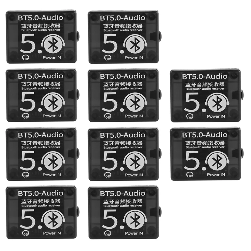 

10X BT5.0 аудио приемник MP3 Bluetooth декодер без потерь автомобильный динамик аудио усилитель плата с чехлом