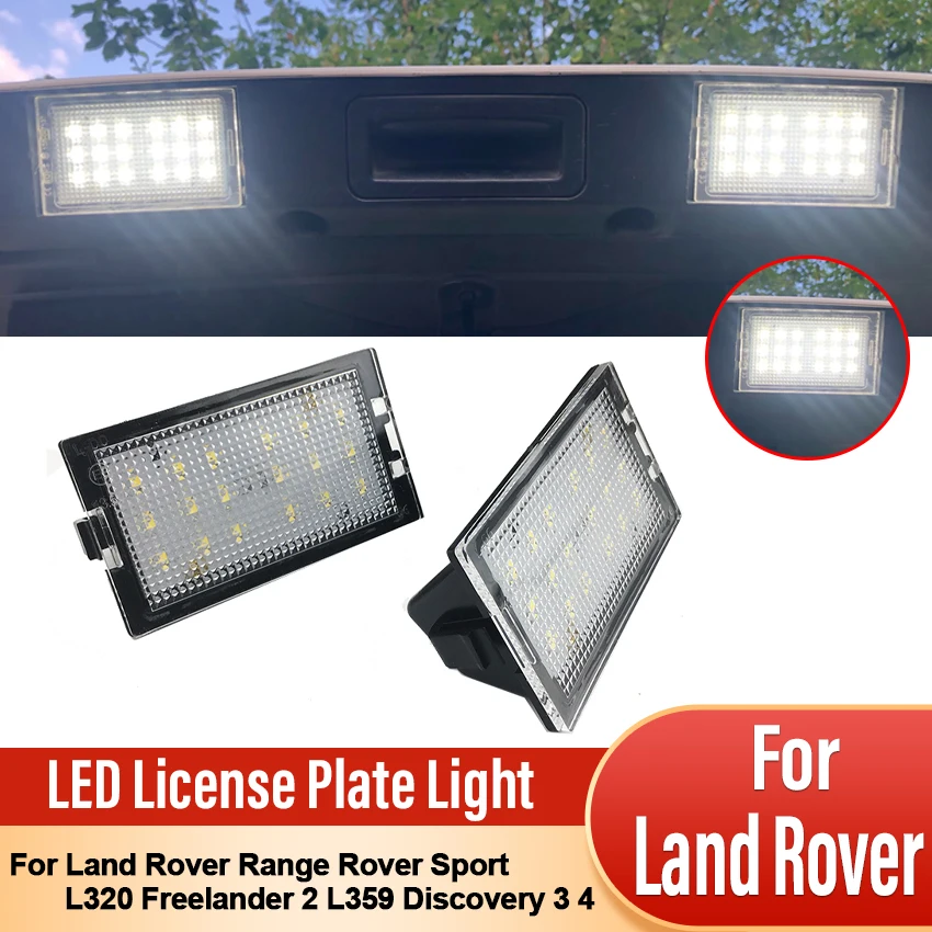 2 шт. фонари для номерного знака Land Rover Range Sport L320 Freelander L359 Discovery 3 4 L319 18SMD