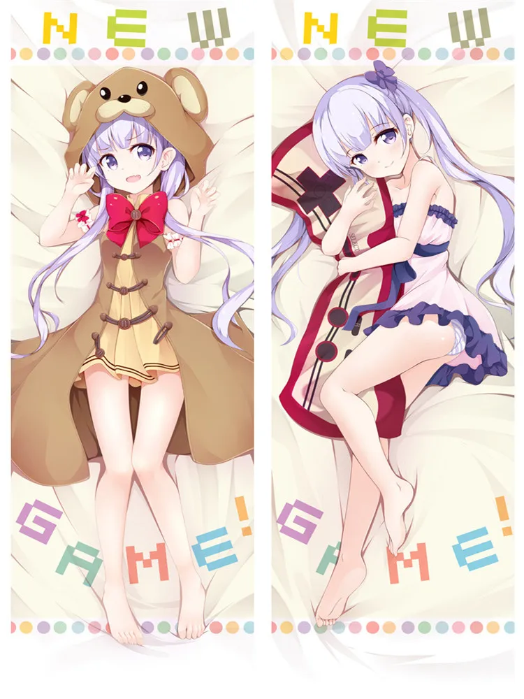 

DIY Custom Anime NEW GAME! Dakimakura Pillowcase Suzukaze Aoba Sexy Girl Bedding Cushion Pillow Cover Hugging Body Pillow Case