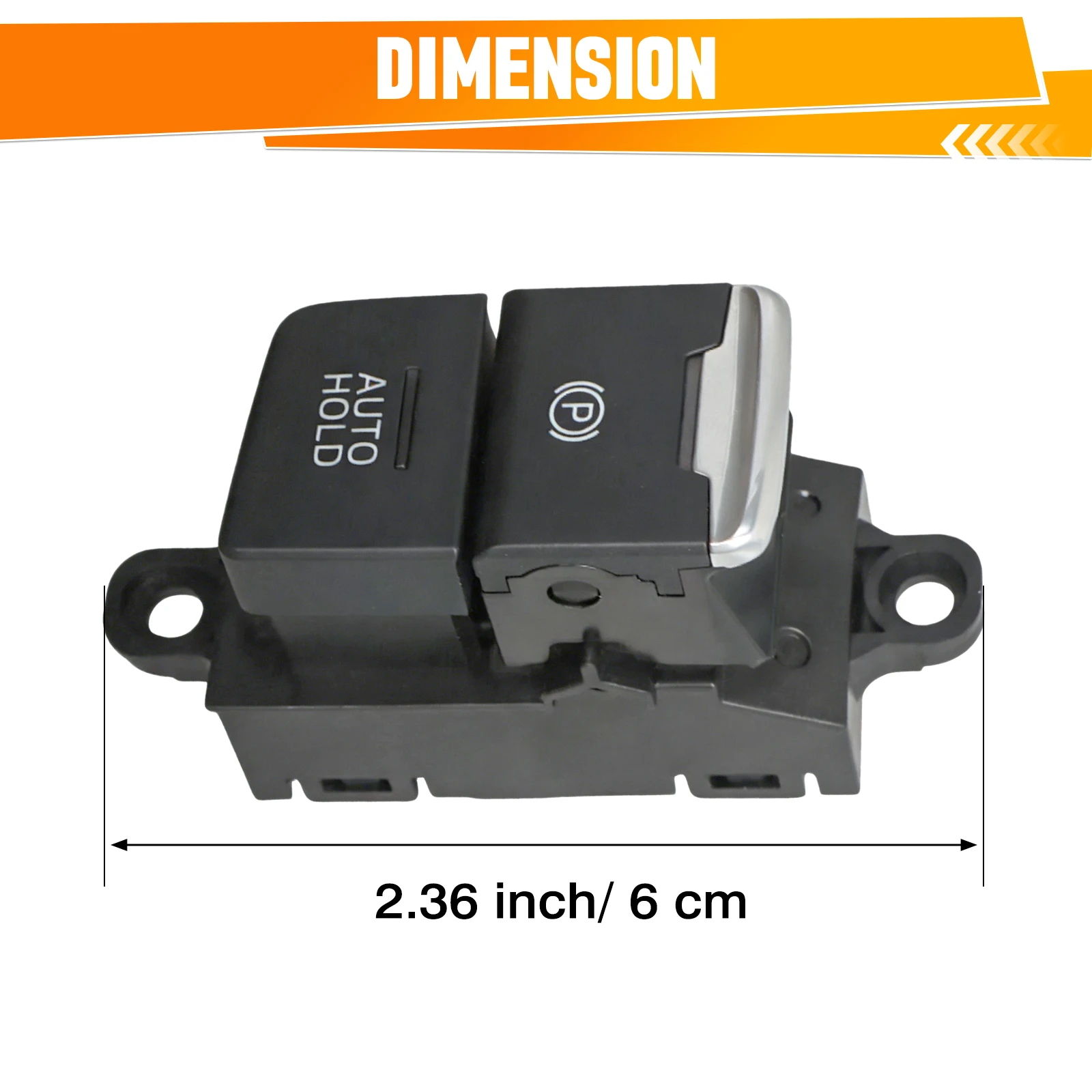 Фото KD2W-66-EP0 KD2W66EP0A Автомобильный электронный переключатель стояночного тормоза, кнопка автоматического удержания управления для Mazda CX-5 2017-2021 LHD №2