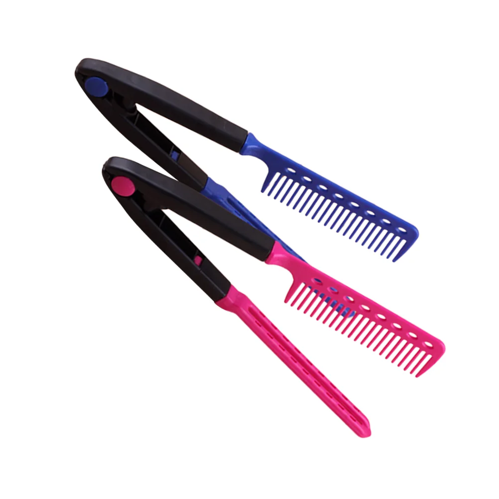 

Comb Hair Folding Straightener Straight Straightening Styling Iron Flata Firm Griptoolstyler Portable