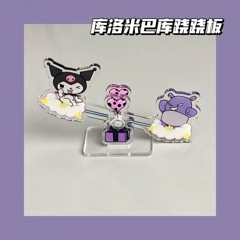 

Kawaii Sanriod аниме хобби Kuromi мультфильм Милая настольная акриловая подставка подарок для девушки