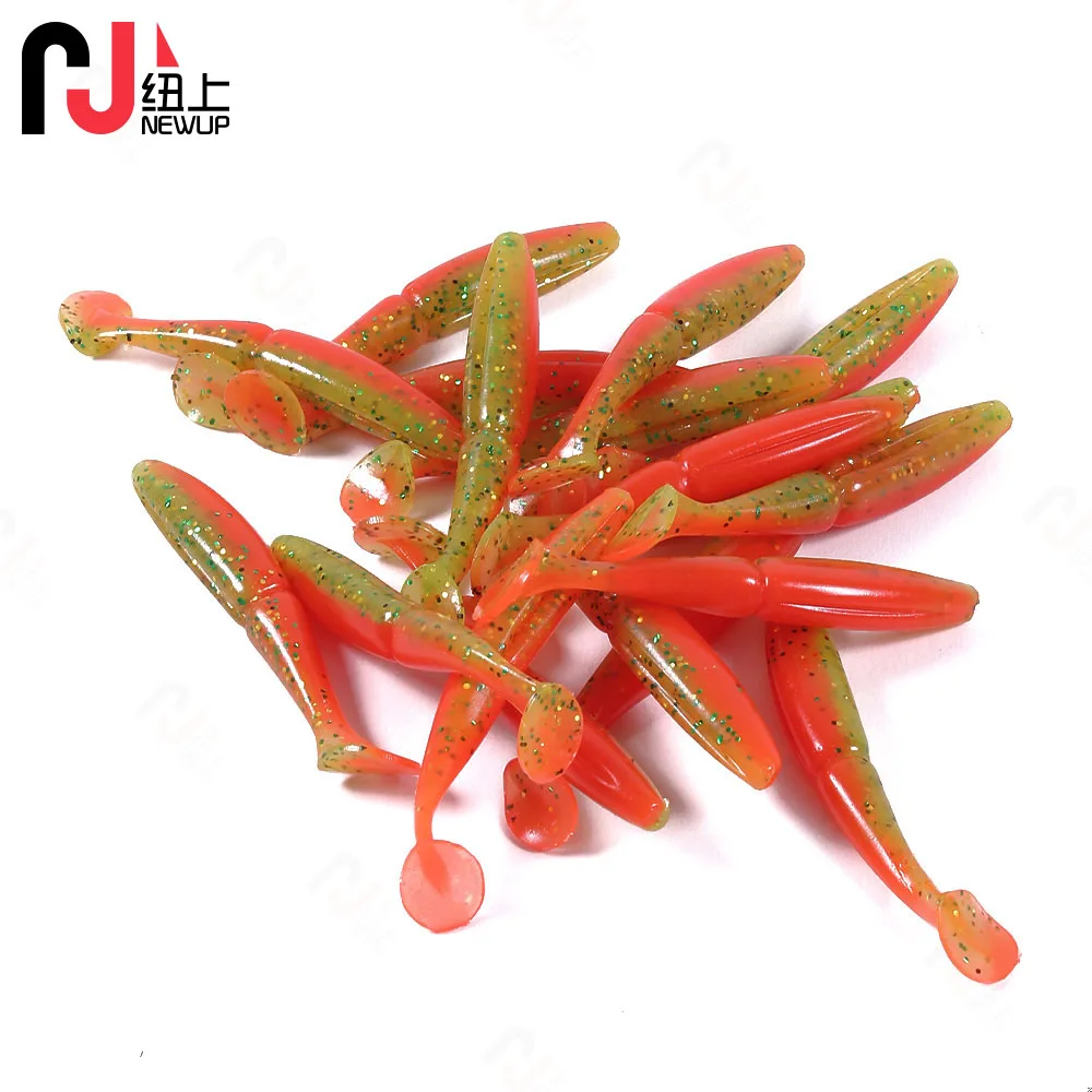 

5pcs Soft Artificial Bait Worm Lures Silicone Bait Bionic 3D Vibration Swing Shiny Swimbait Wobblers Goods