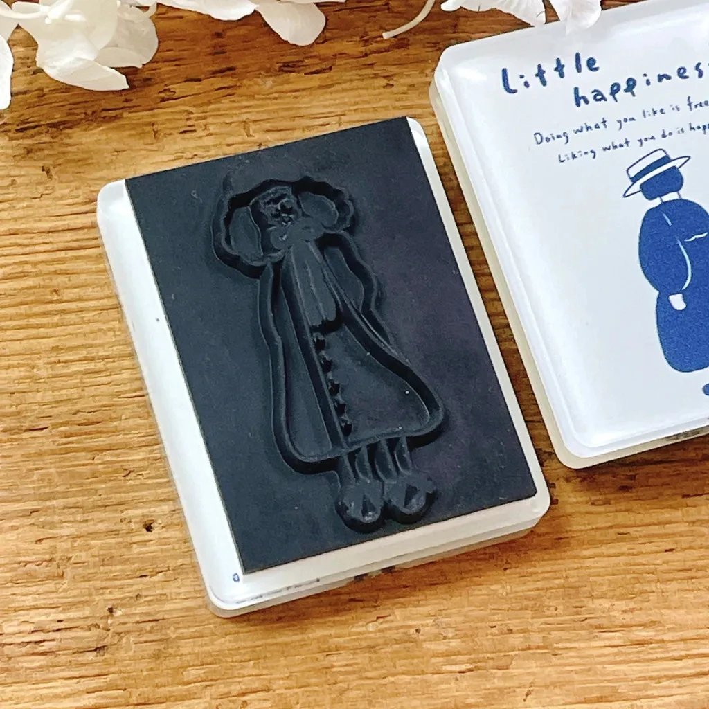 63penhouse X Hairmo винтажный резиновый штамп Маленькое счастье для DIY Скрапбукинг