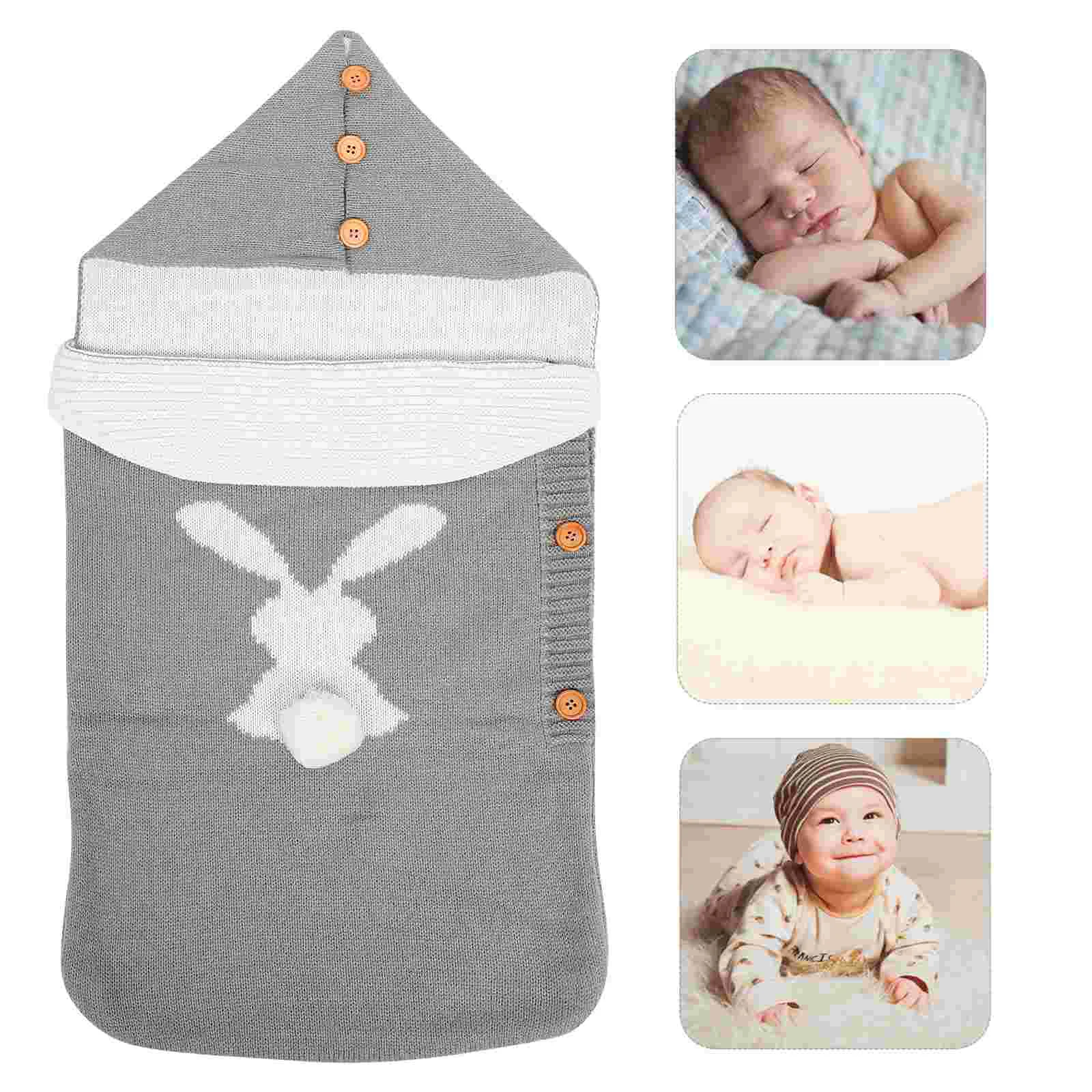 

Lovely Infant Rabbit Sleeping Bag Warm Baby Swaddle Infant Sleeping Bag