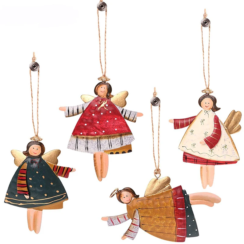 Рождественский Орнамент Кулон Санта-Клаус Дизайн Ангела Мини-украшение