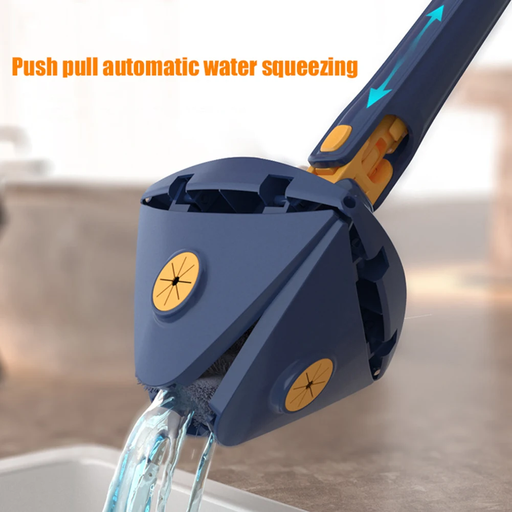 

360 Degrees Deep Cleaning Mop Adjustable Household Squeeze Floor Cloth Water Absorption Wet And Dry for Home Wall Car Kitchen