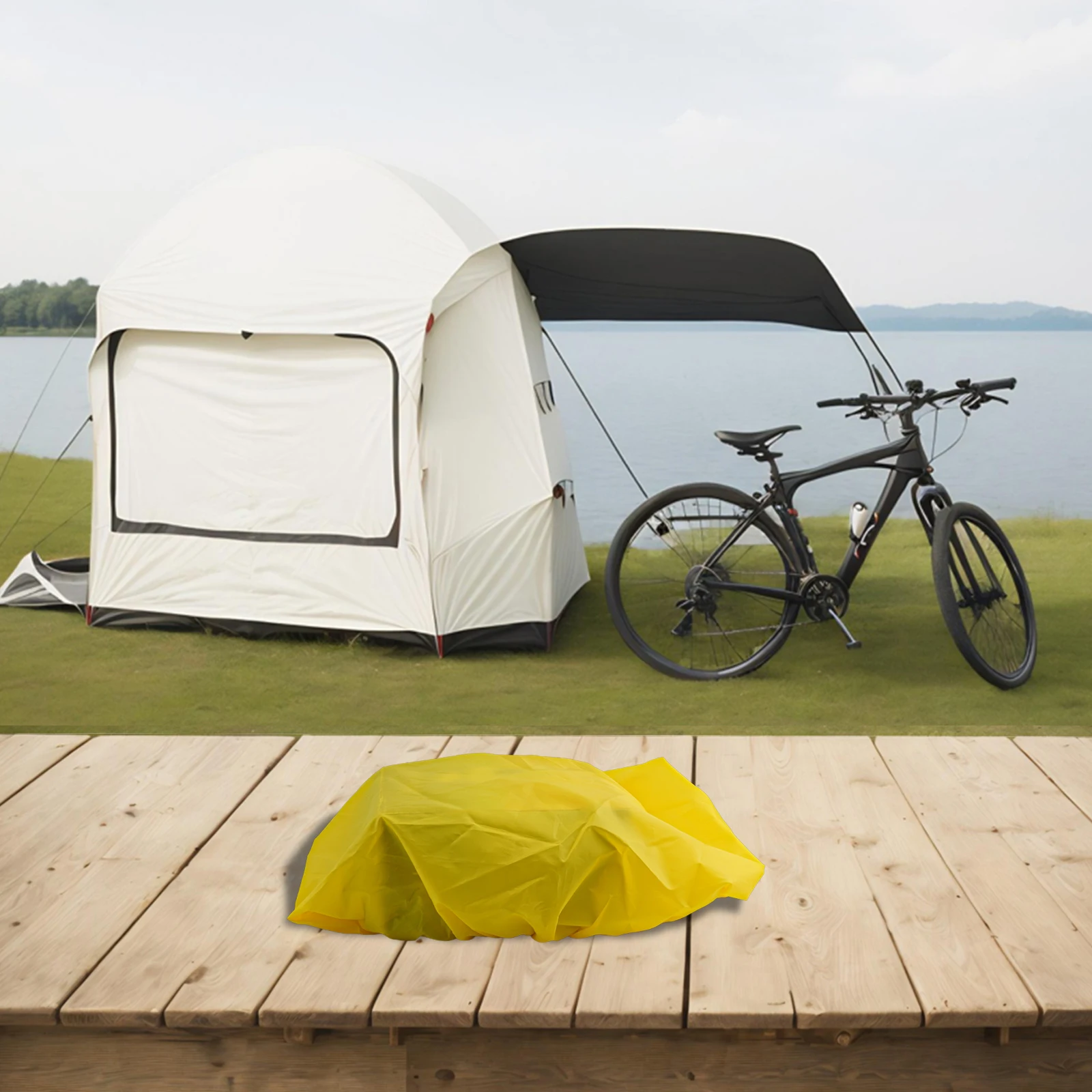 Сумка на заднее сиденье горного велосипеда дождевик 38x19x22 см резиновые