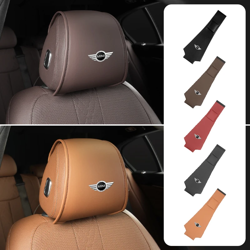 Чехол для подголовника с логотипом автомобиля кожаная защита от грязи на шею