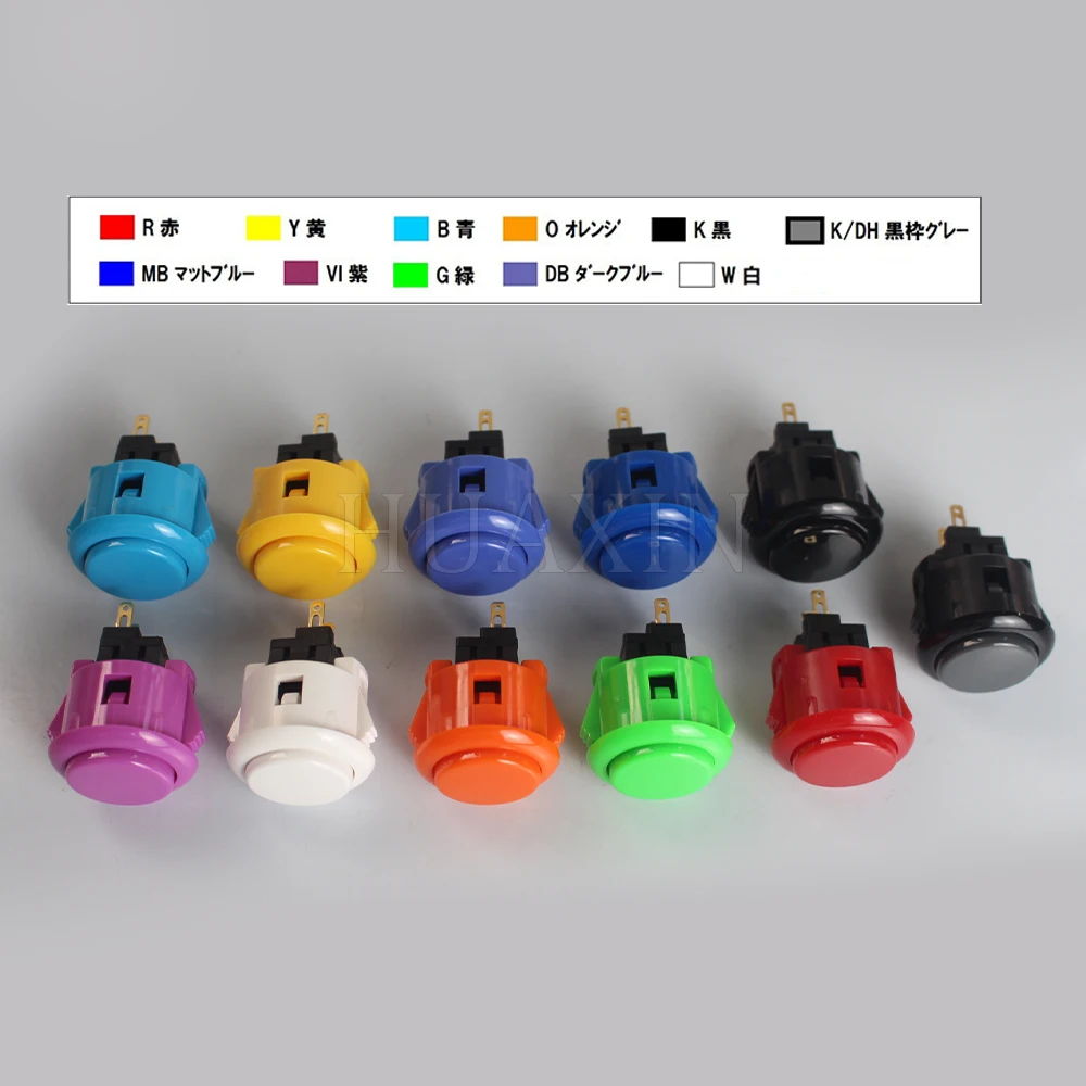 Оригинальный японский SANWA OBSF-24 Круглый кнопочный переключатель 24 мм аркадный для