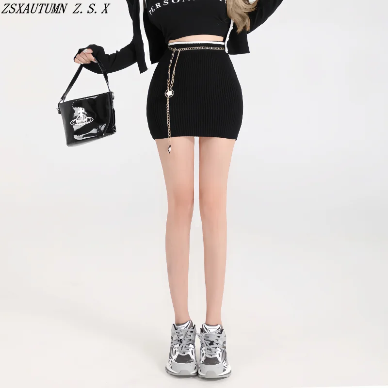 

Трикотажная короткая юбка с высокой талией для женщин, летняя облегающая Сексуальная трапециевидная юбка для девушек, модная повседневная облегающая юбка с запахом на бедрах