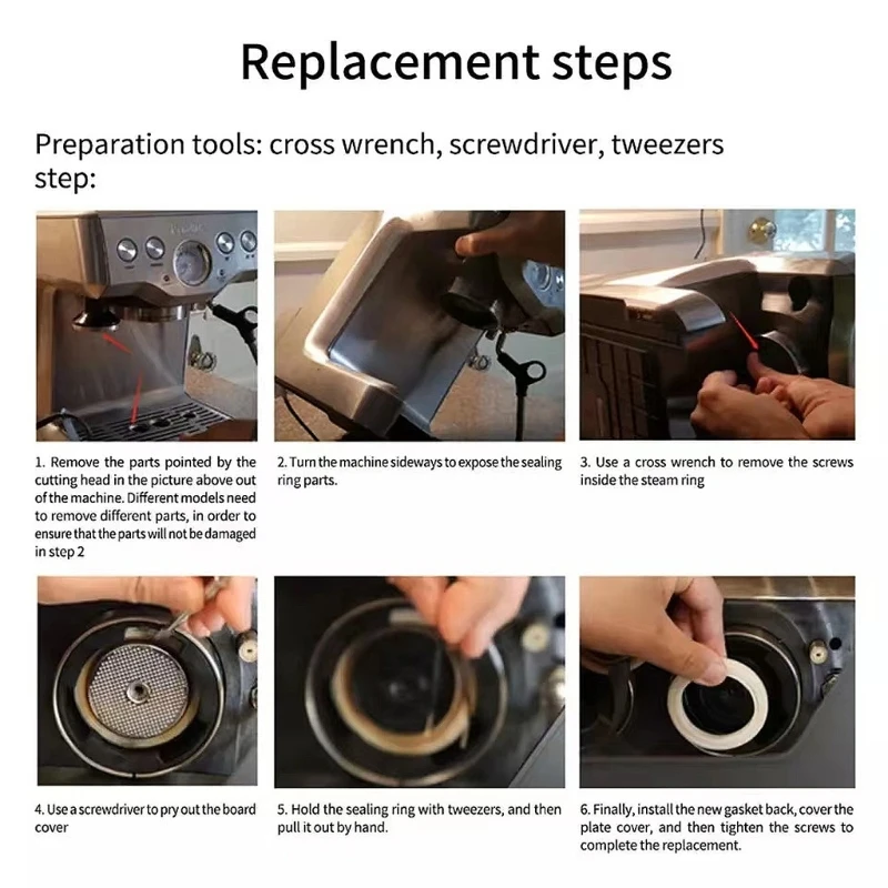 2 шт. 58 мм силиконовое паровое кольцо прокладка головки группы для 9 серии 900 920 980 990