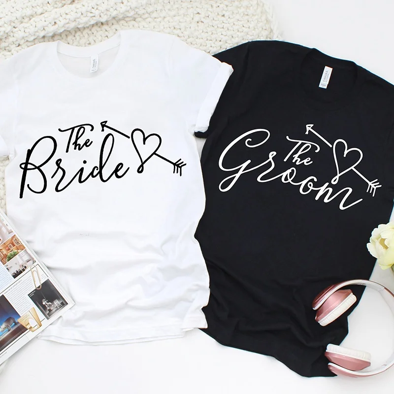 

The Bride/Groom Shirt,Just Married Shirt,Honeymoon Shirt, Wedding Shirt, Wife and Hubs Shirts, Couples Shirts Oversized T Shirt