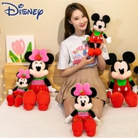 disney mickey and minnie plush toys disney classic characters strawberry red jacket mickey and minnie plushie doll for children