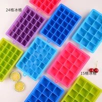 1pc silicone ice cube maker form for ice candy cake pudding chocolate molds easy release square shape ice cube trays molds